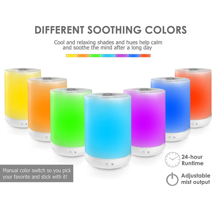 Bell + Howell Topfill Color Changing Humidifier and Aroma Diffuser 1 Gallon Wayfair
